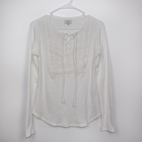 Lucky Brand Long Sleeve Blouse - Picture 1 of 4